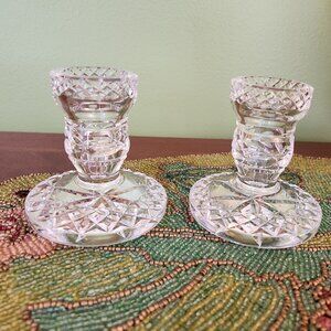 Heavy Gorham Crystal Candle holders